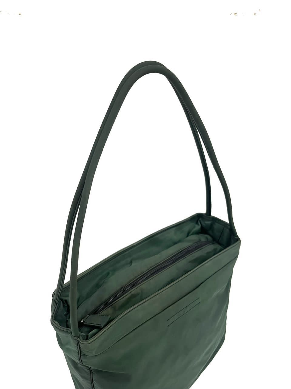 Authentic Vintage Prada Tessutto Nyalon Green Shoulder Bag - 5