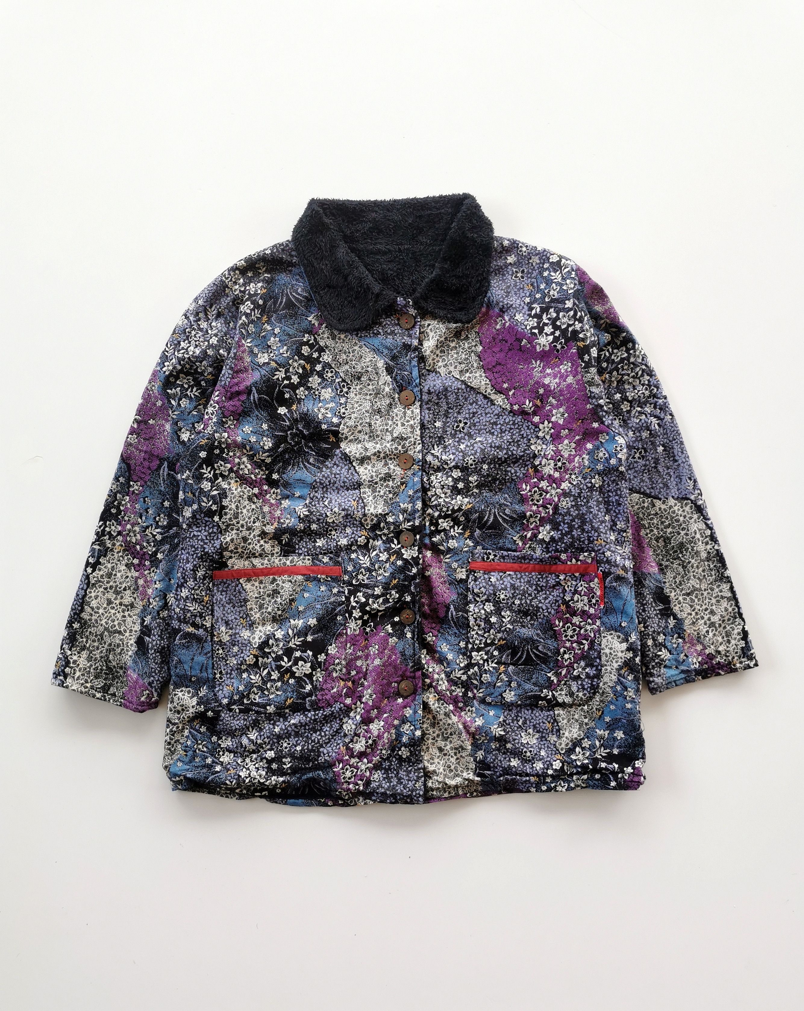 Archival Clothing - Hysabun Japan Flower Art Double Pocket Sweater - 4