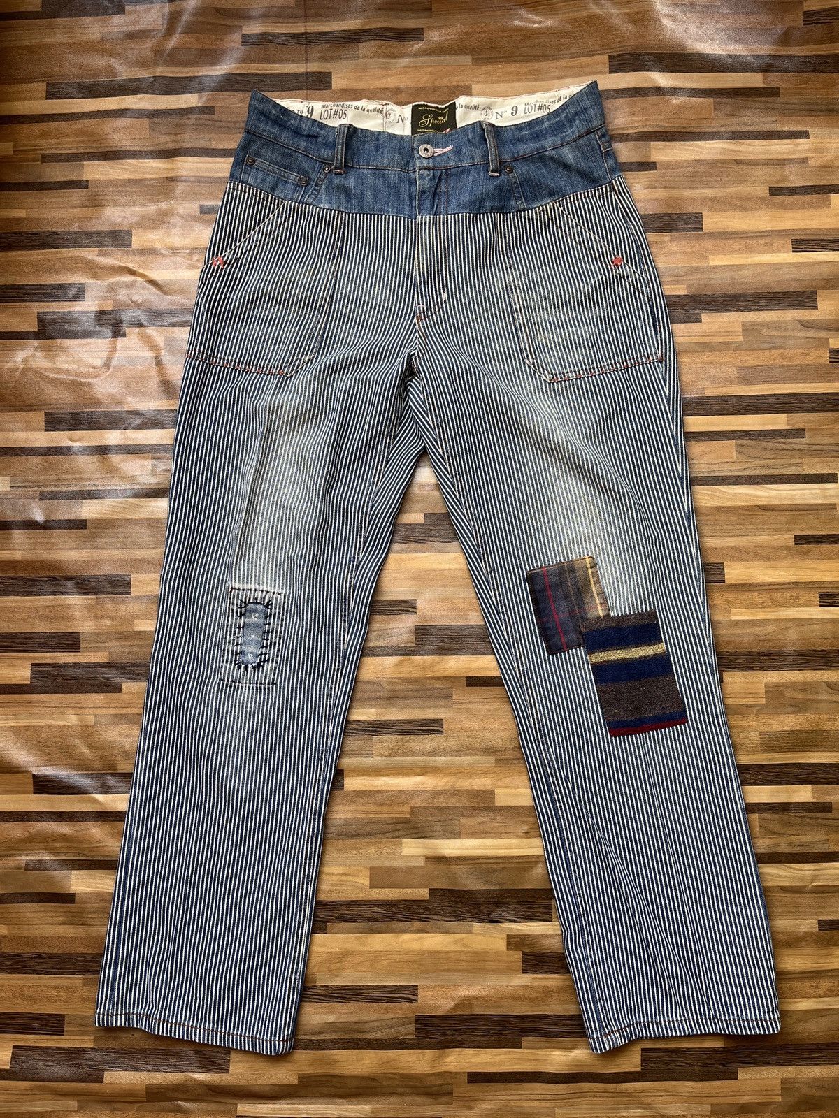Vintage - Lime Inc Lot 9 Hickory Distressed Denim Jeans - 18