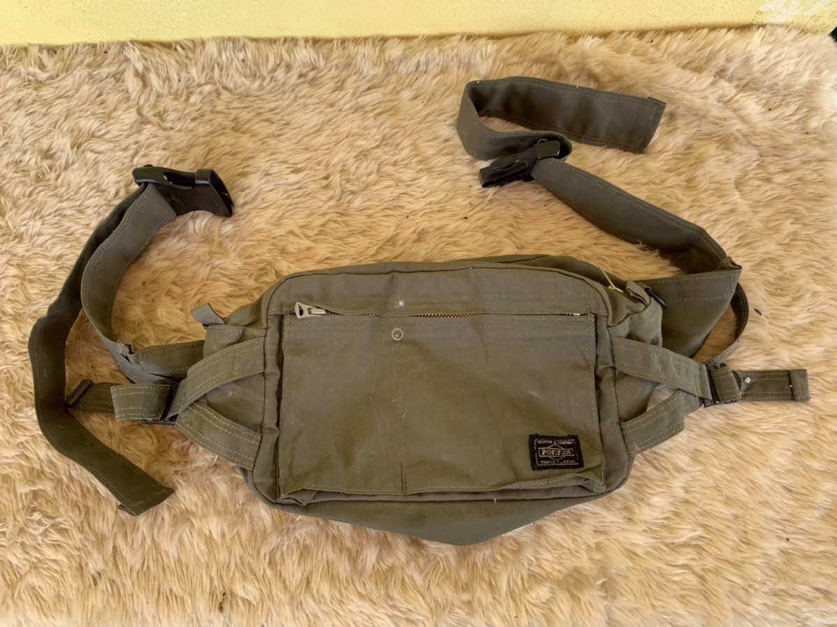 Porter Pouch Bag Green Army - 1