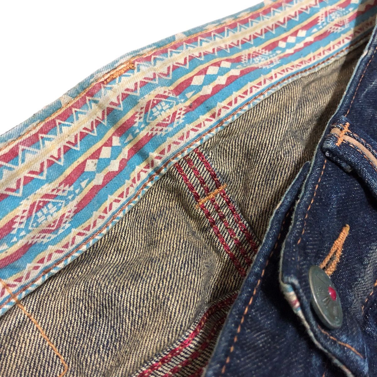 Edwin exclusive vintage edition navajo patern denim pants - 5