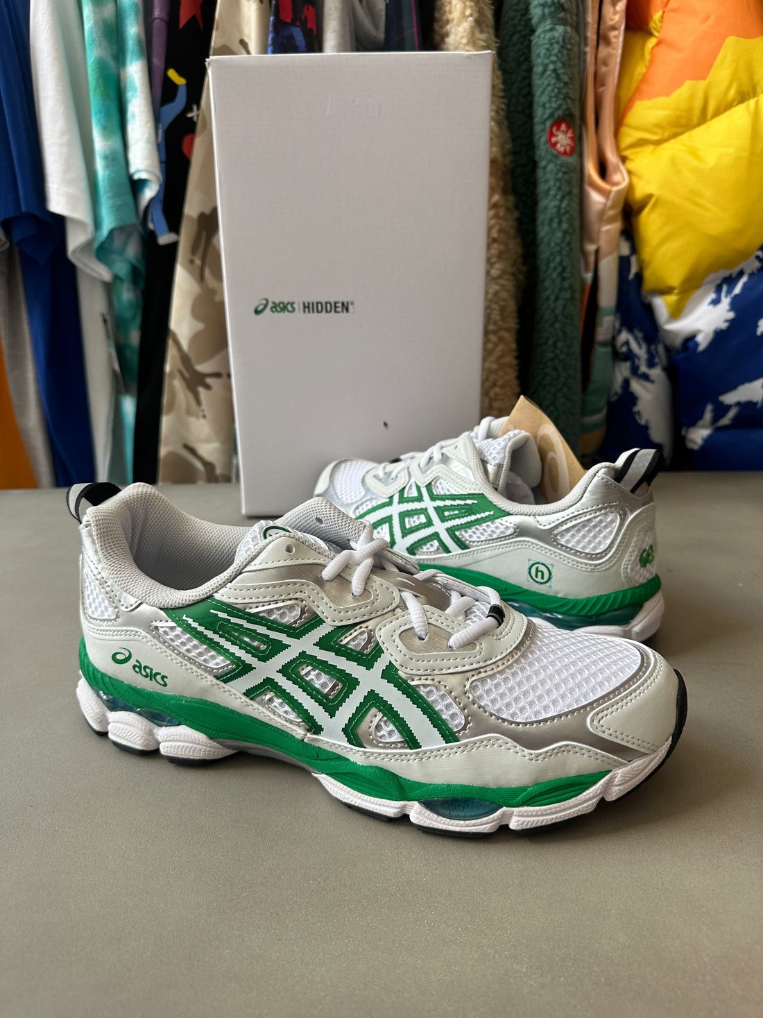 Asics Hidden NY Gel NYC Sneakers White Green - 4