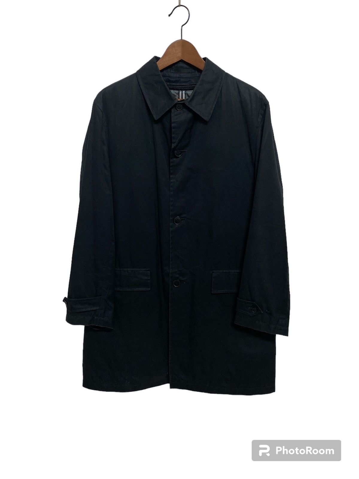 Burberry Black Label Single Breasted Trench Coat Jacket - 2