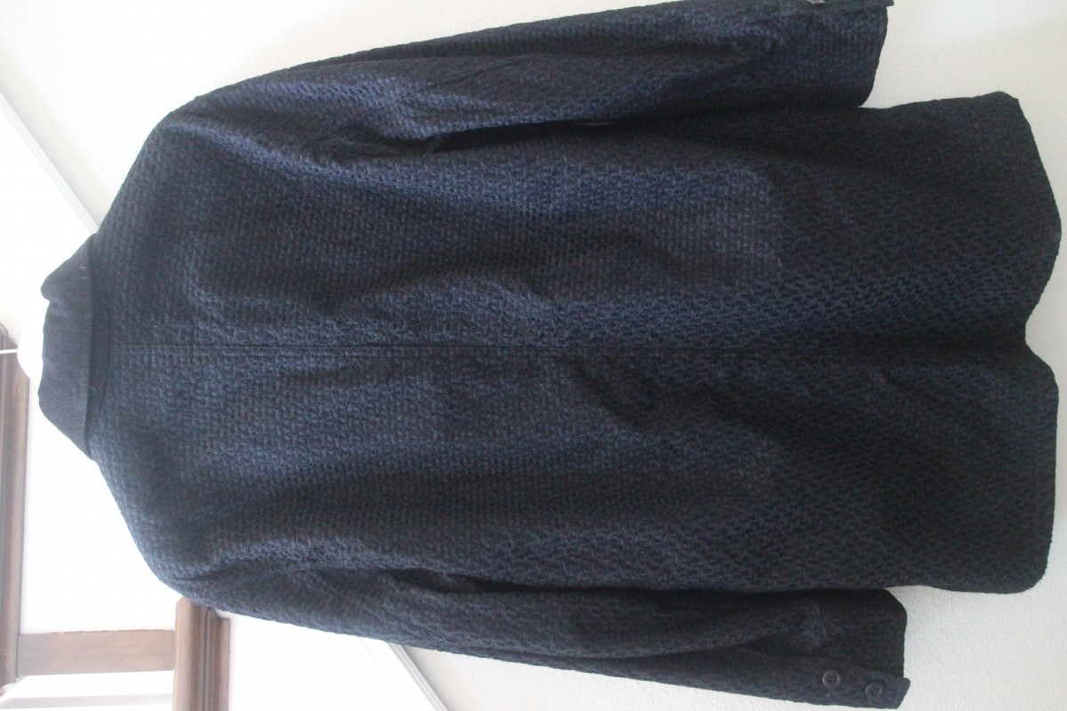 Ts(S) - coverall coat with black overstitch and corduroy collar sz5 - 9