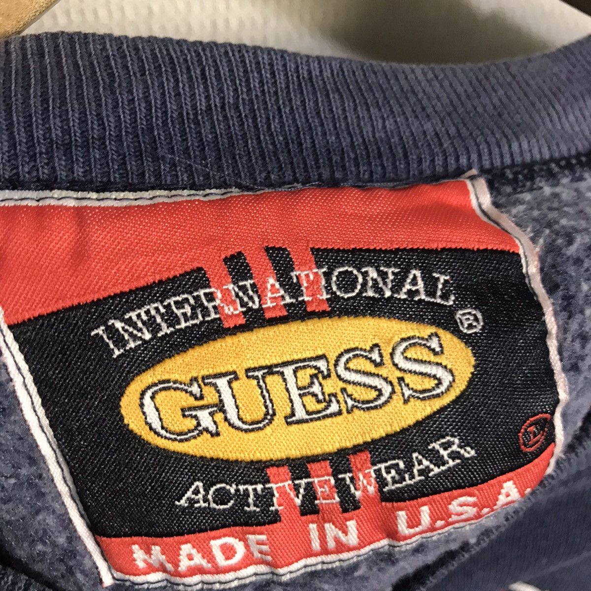 Vintage 1996 guess sweatshirt large size made in usa - 3