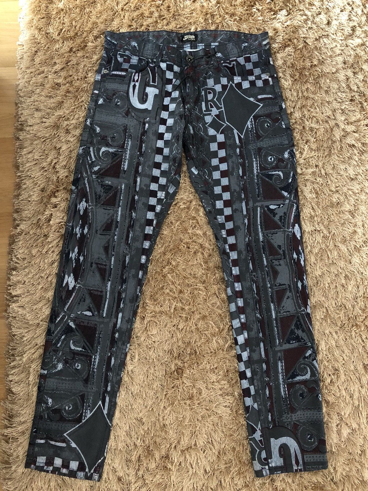 Jean Paul Gaultier x OVS waxed skinny jeans pattern - 4