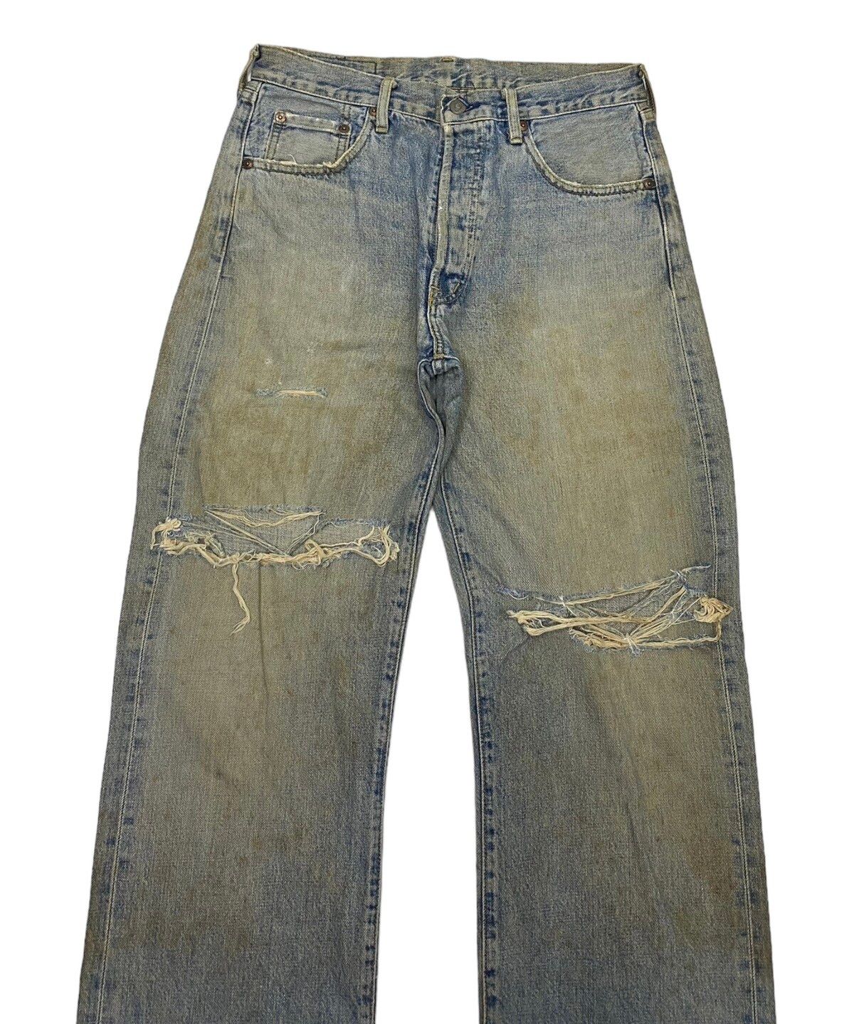 Vintage - LEVIS 503B BIG E SELVEDGE DISTRESSED DENIM JEANS JAPAN - 3