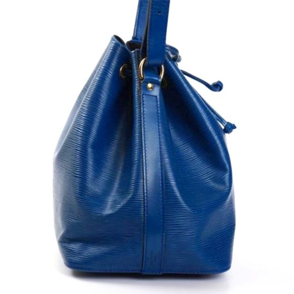 BEAUTIFUL Authentic Louis Vuitton Vintage Epi Petit Noe Shoulder Bag Toledo Blue - 4