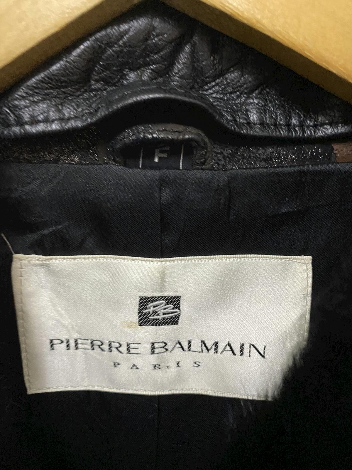 Vintage Pierre Balmain Leather Long Coat - 8
