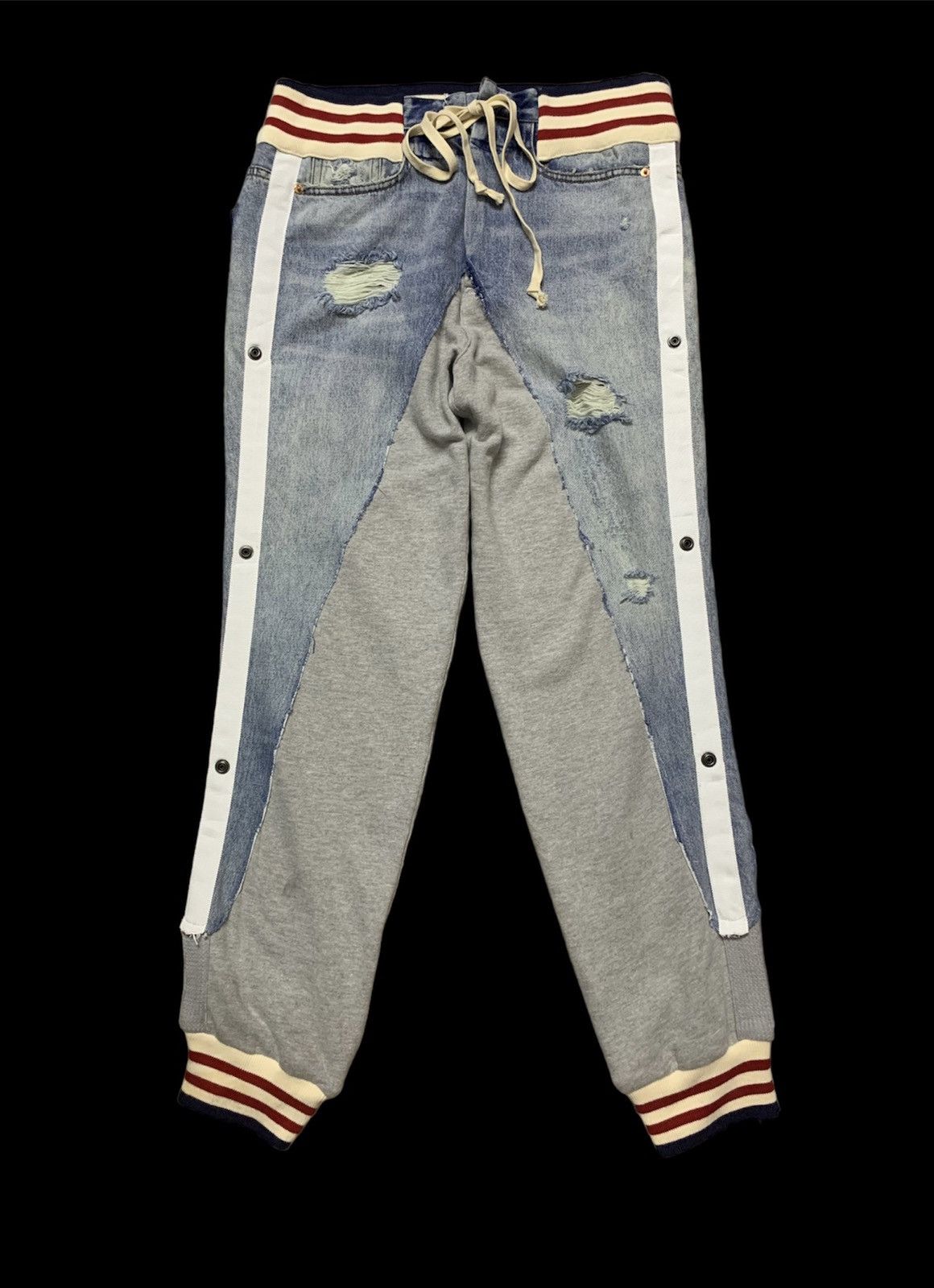 50/50 DENIM BORG LOUNGE HYBRID PANTS - 1