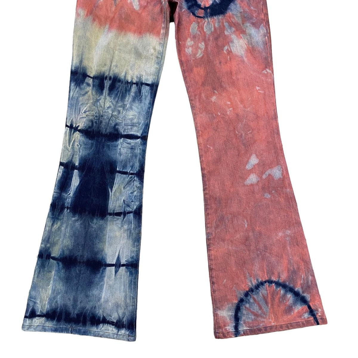 If Six Was Nine - Veronica Led Rechwe Denim Flare Jeans Bohemian Bleach - 6