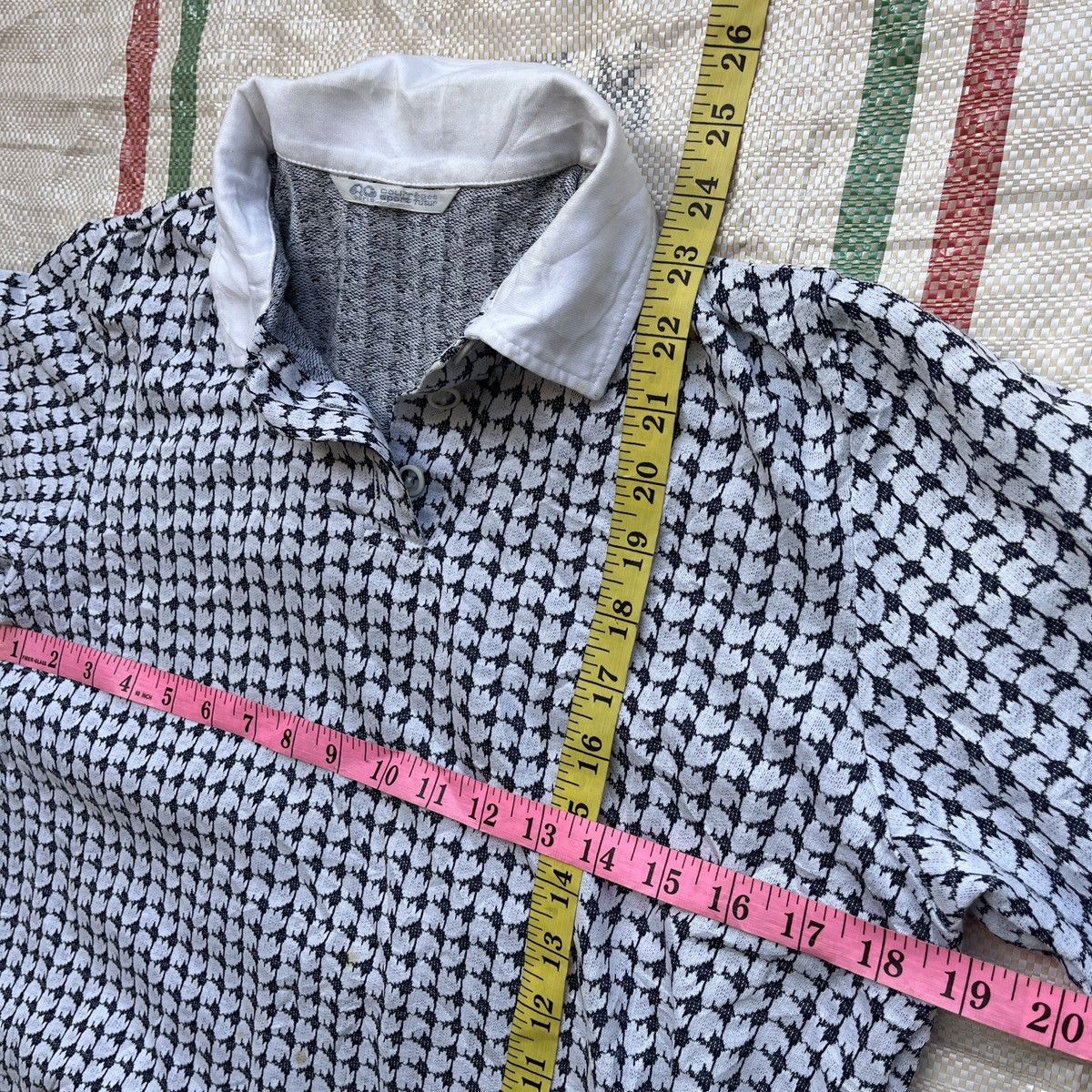 Vintage Monogram Courreges Polo Shirts Made In Japan - 5