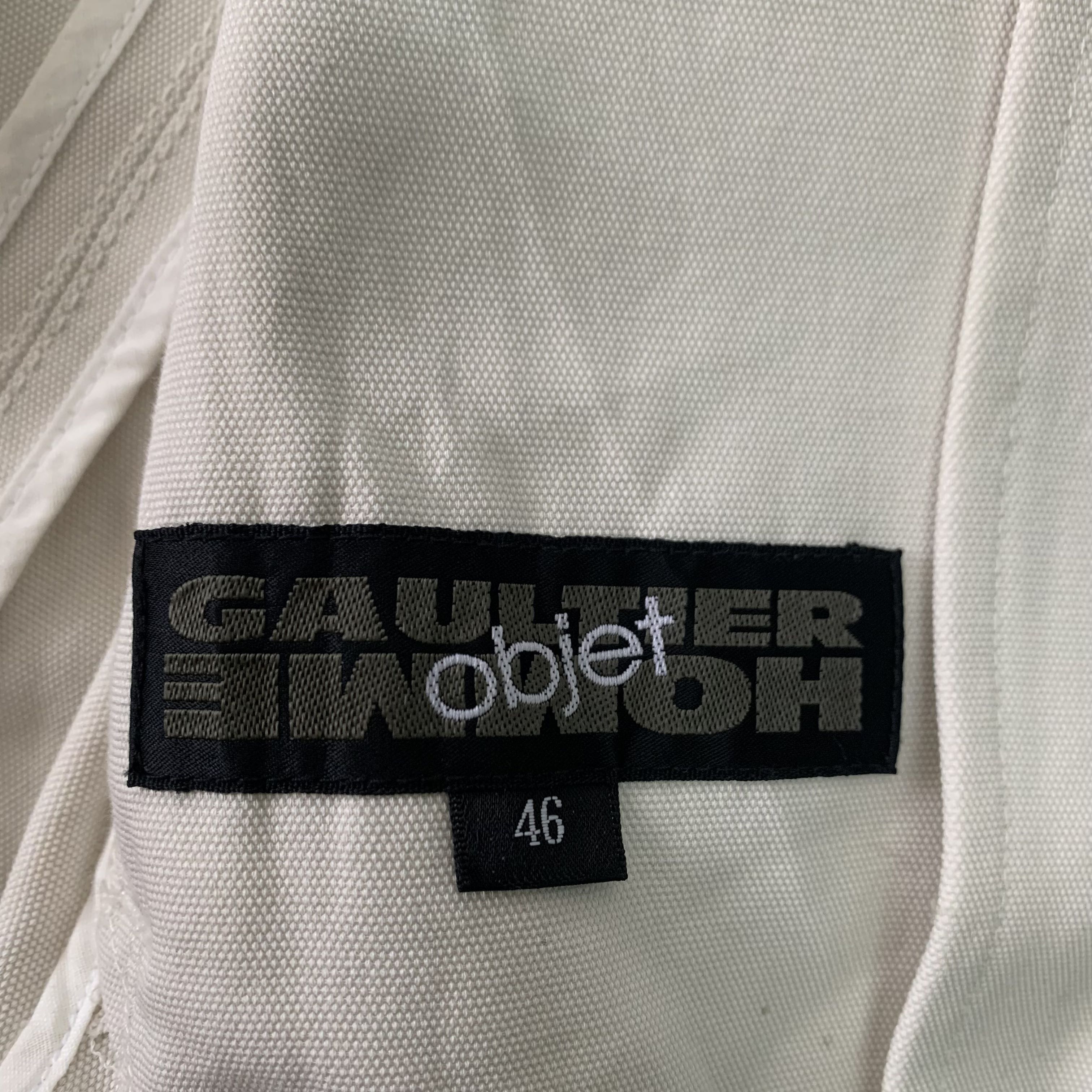 Gaultier Homme Objet Jacket Detached Collar & Bondage Gripper Zip