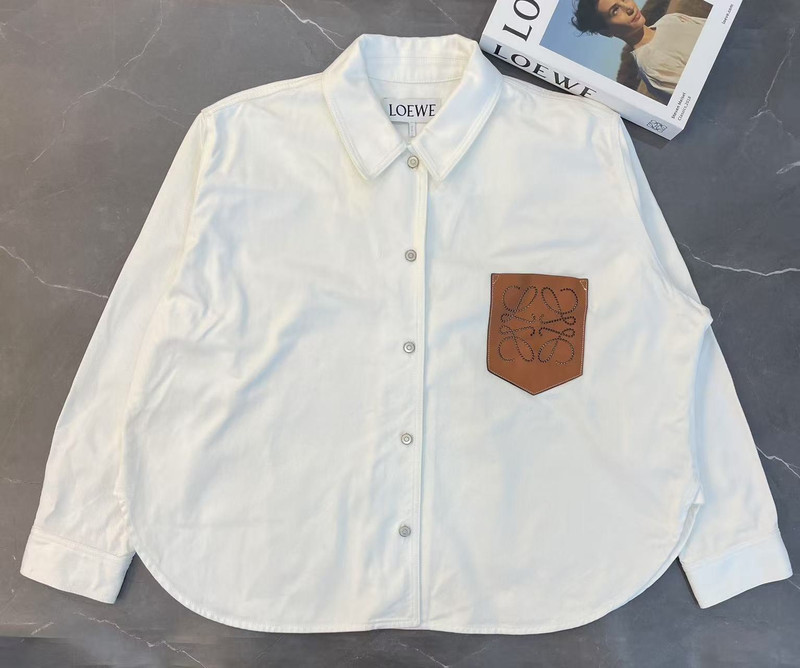 LOEWE white denim jacket - 1