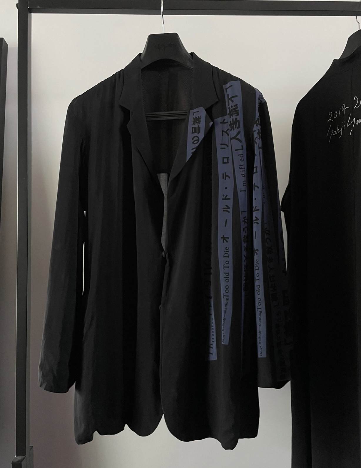 Yohji Yamamoto 18ss blue character catwalk - 1