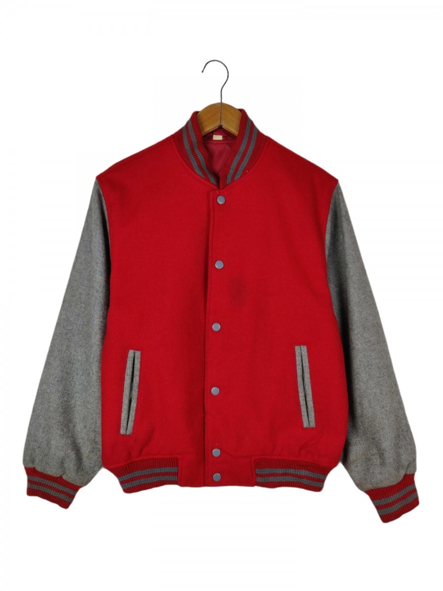 Varsity - Jacket Streetwear Tops Mens Wool Coat - 1
