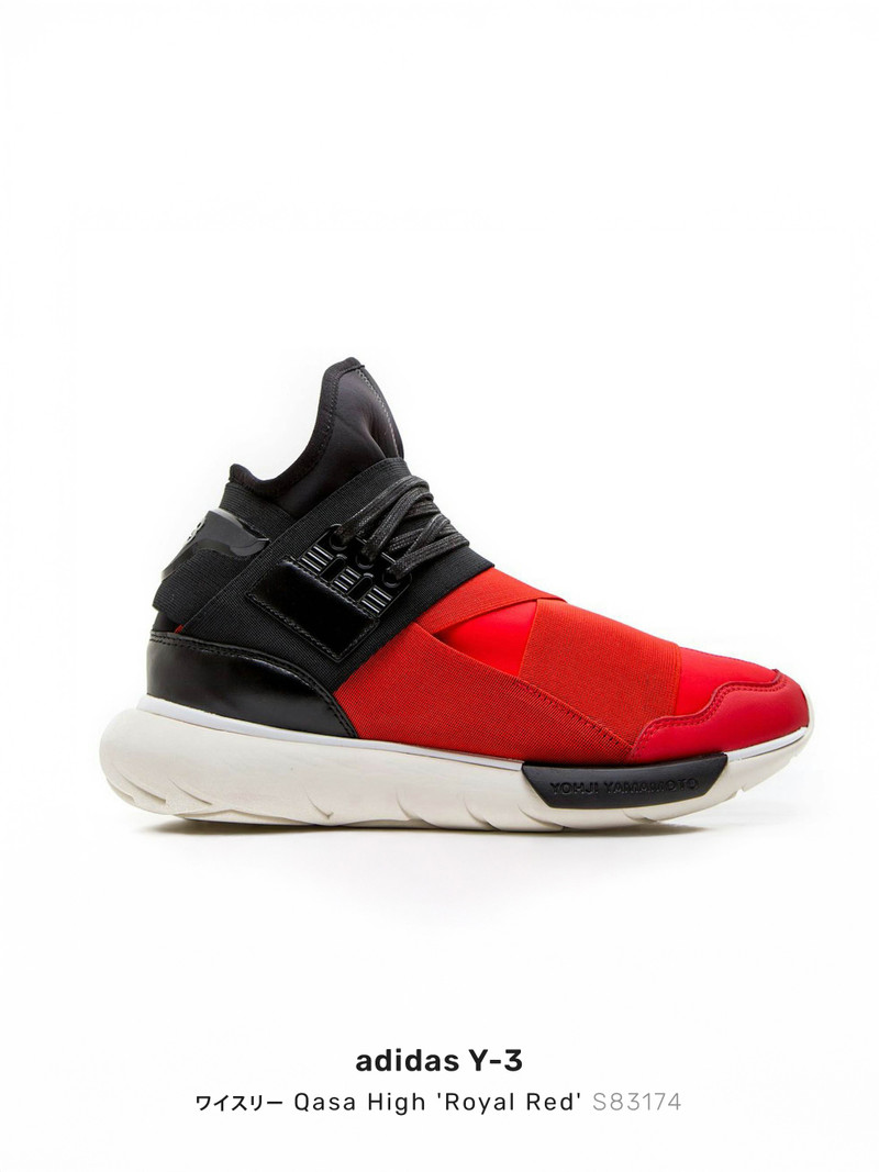 adidas ワイスリー Y-3 Qasa High 'Royal Red Black' S83174  - 1