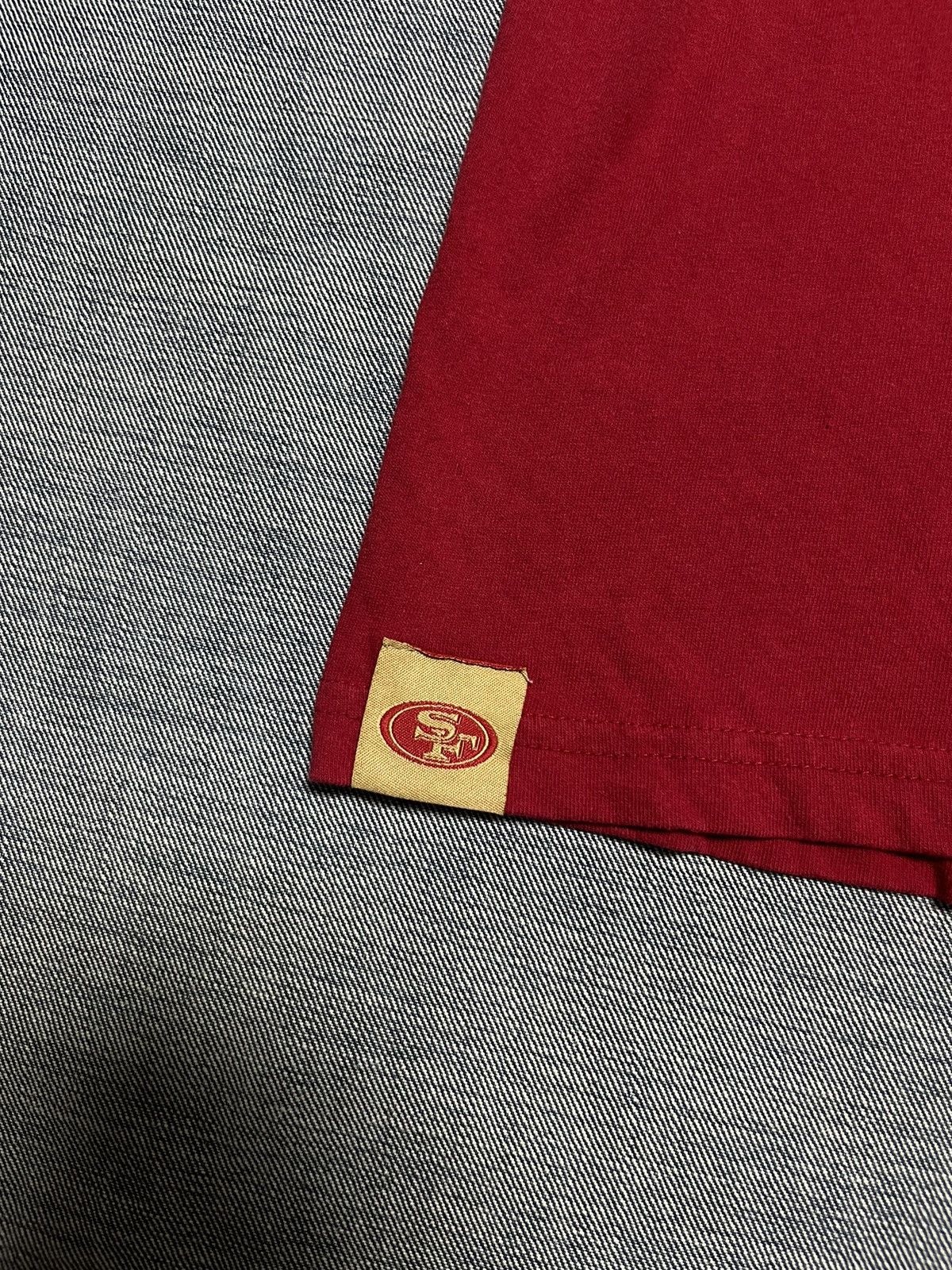 NFL San Francisco 49ers Vintage Red Tee XL - 5