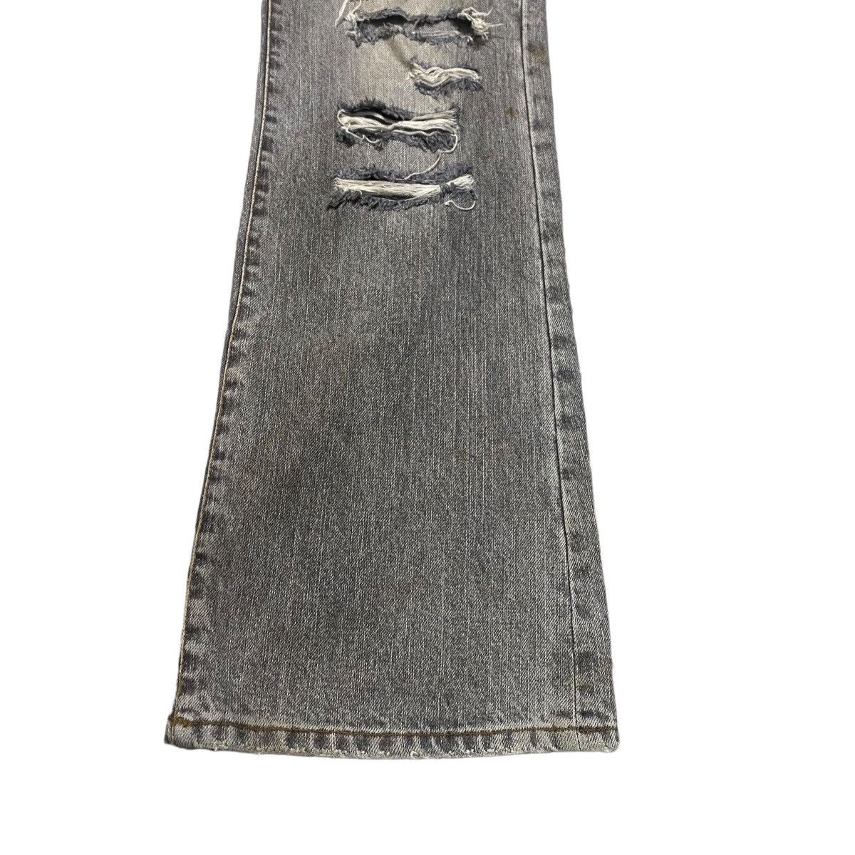 FUGA Distressed Denim Flare Jeans - 8