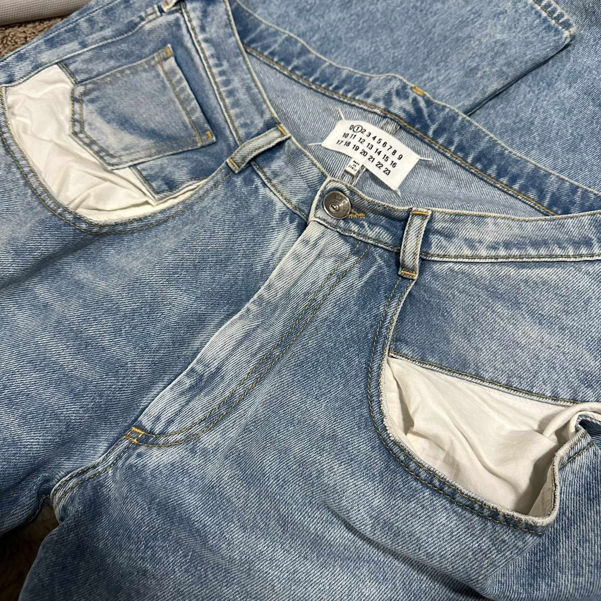 Maison Margiela Contrast Pocket Straight Jeans - 3