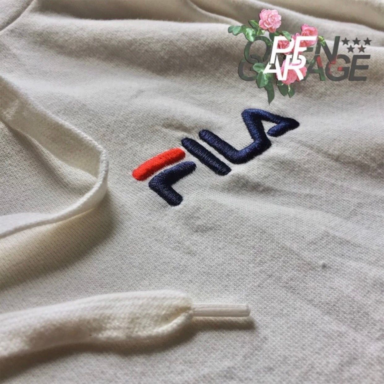 Hoodie Pullover FILA Cropped Sporty Big Logo - 1