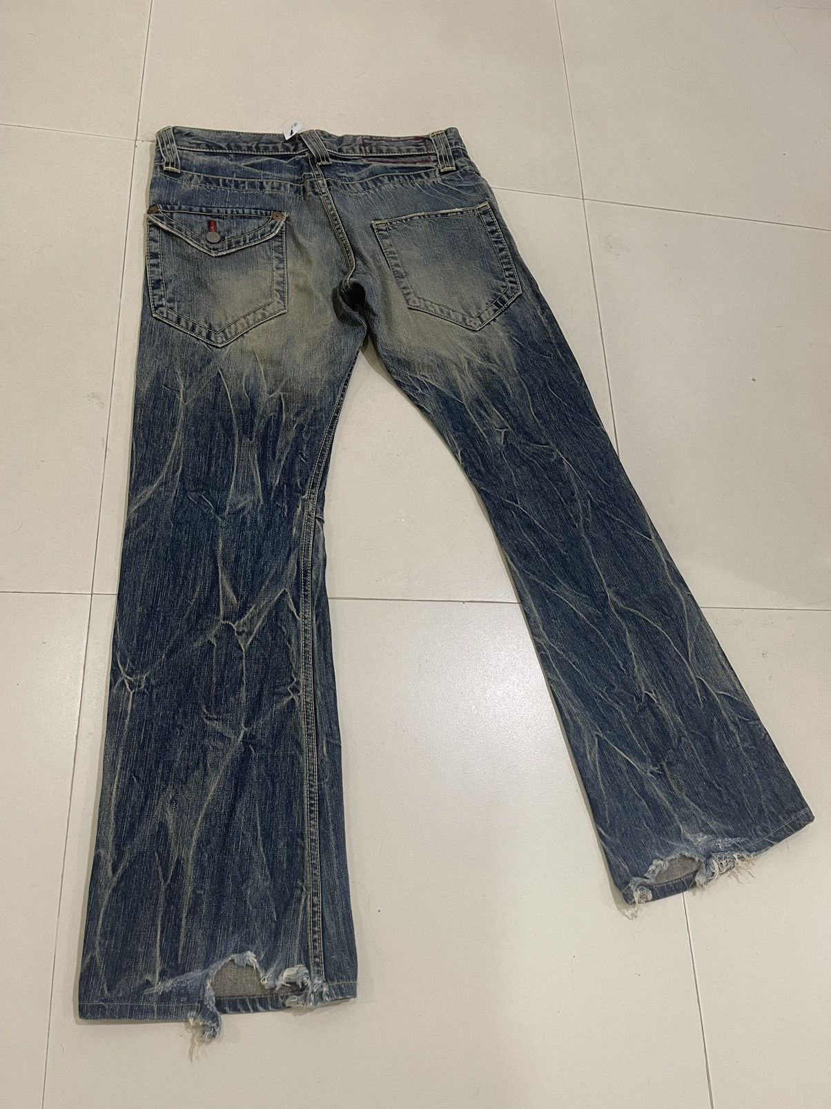 🔥DELETE SOON🚀Vintage Flare Jeans Japanese Brand Streetwear - 3