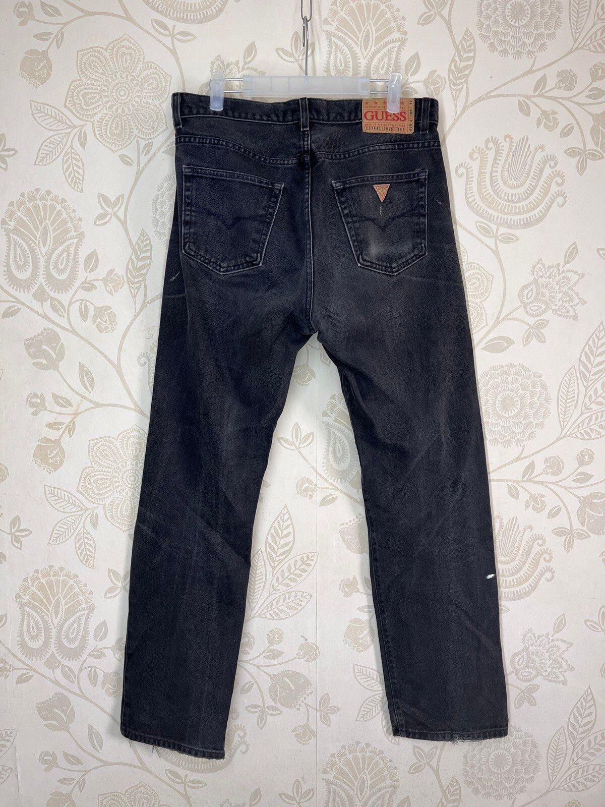 Vintage - Faded Black Guess Denim Jeans Style 39100 Made In USA - 2