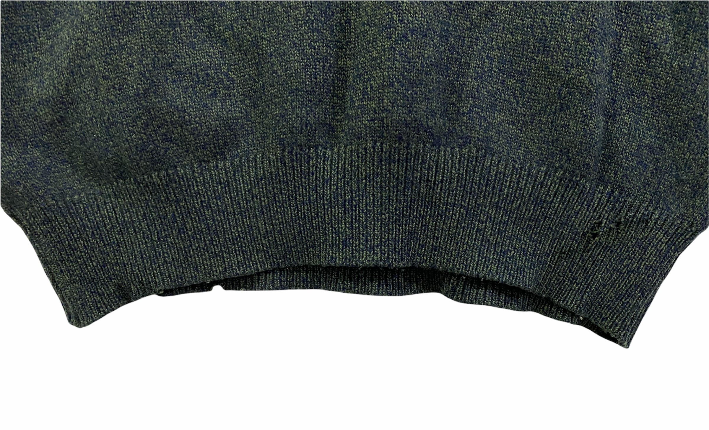 Coloured Cable Knit Sweater - Lecent Cashmere Ripped Sweater Grunge Style Made in Japan - 11