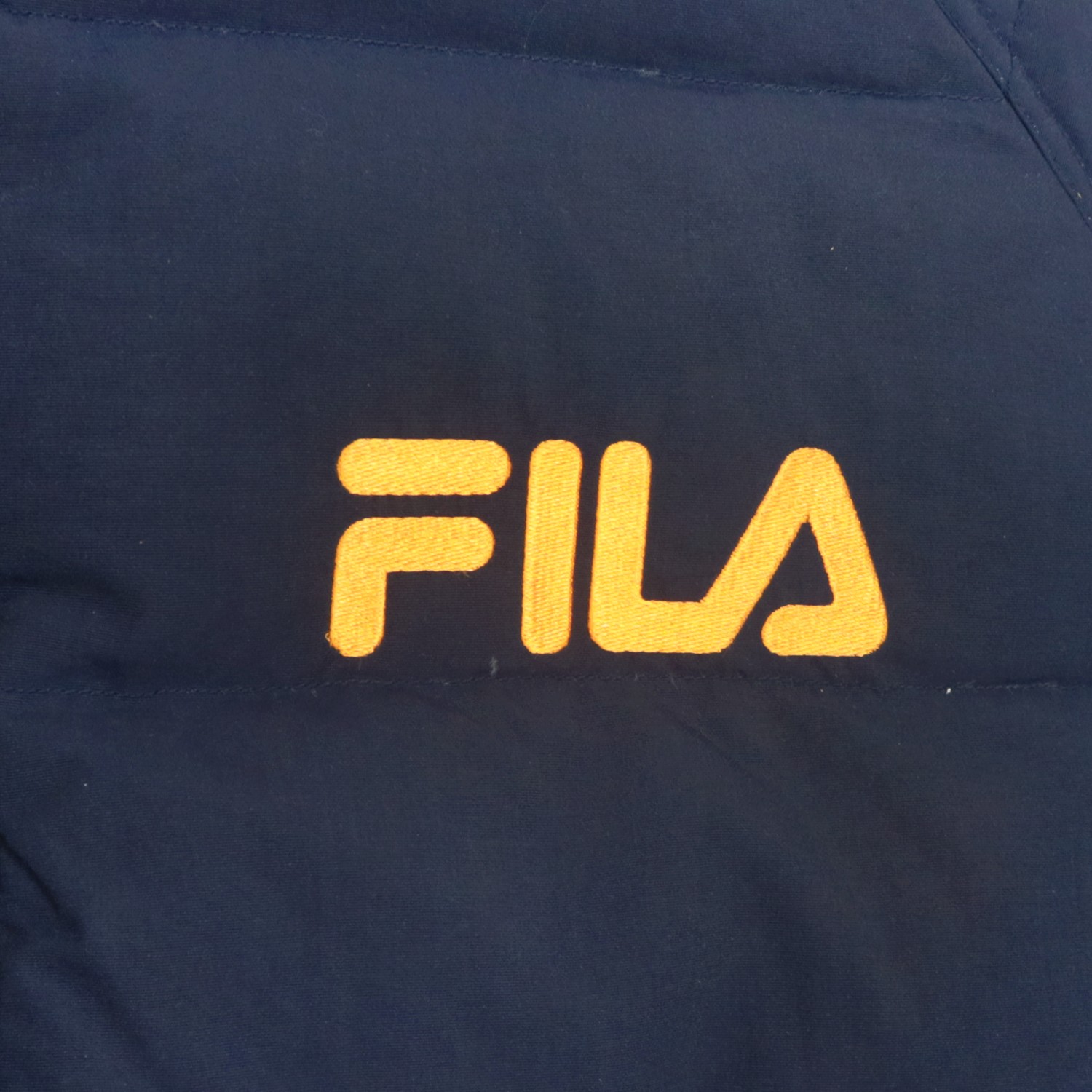 Vintage 90s FILA ITALIA Big Logo Embroidered Bomber Puffer Puff Coat Jacket - 2