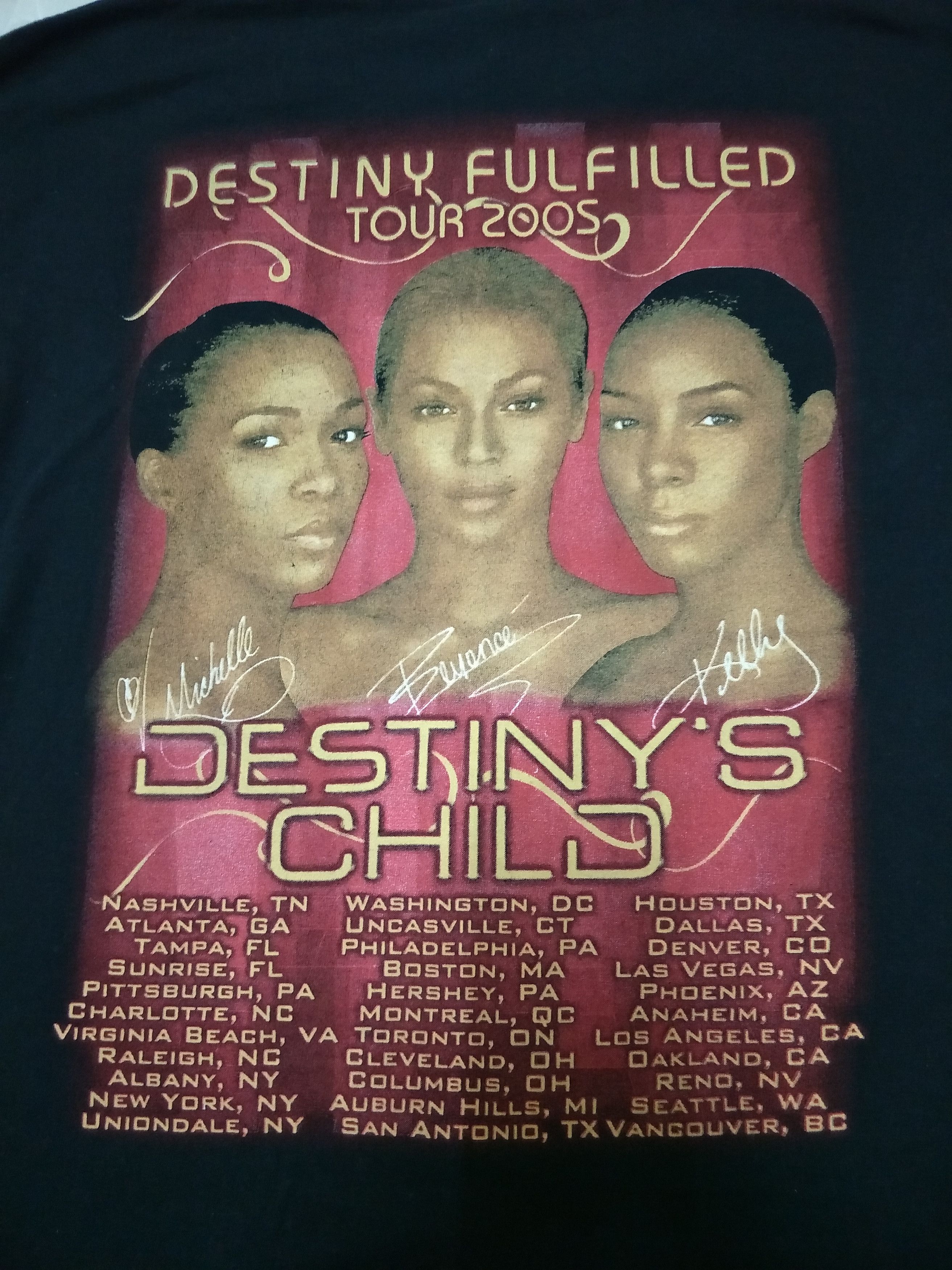 Band Tees - Destiny's Child Tour 2005 Tshirt Hip Hop Rap R&B - 6