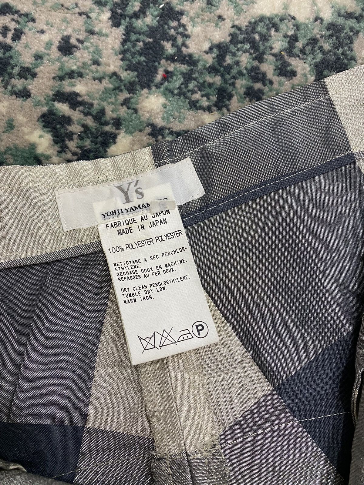 Y’s Yohji Yamamoto Plaid Checkered Pant - 2