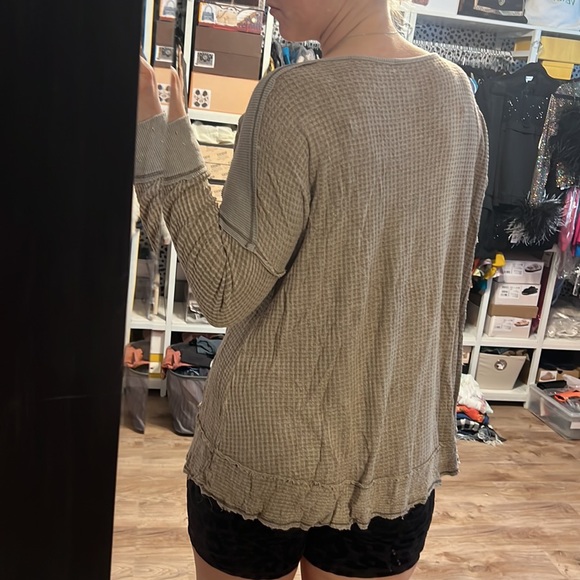 Vintage Havana Soft Waffle Knit Top - 5