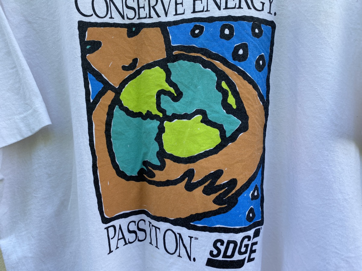 Vintage - Vintage 90s Earth Conserve energy SDGE USA single stitch - 5