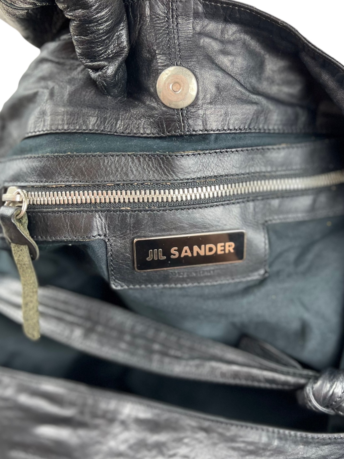 Jil Sander Hobo Leather Bag Bottom Woven - 10