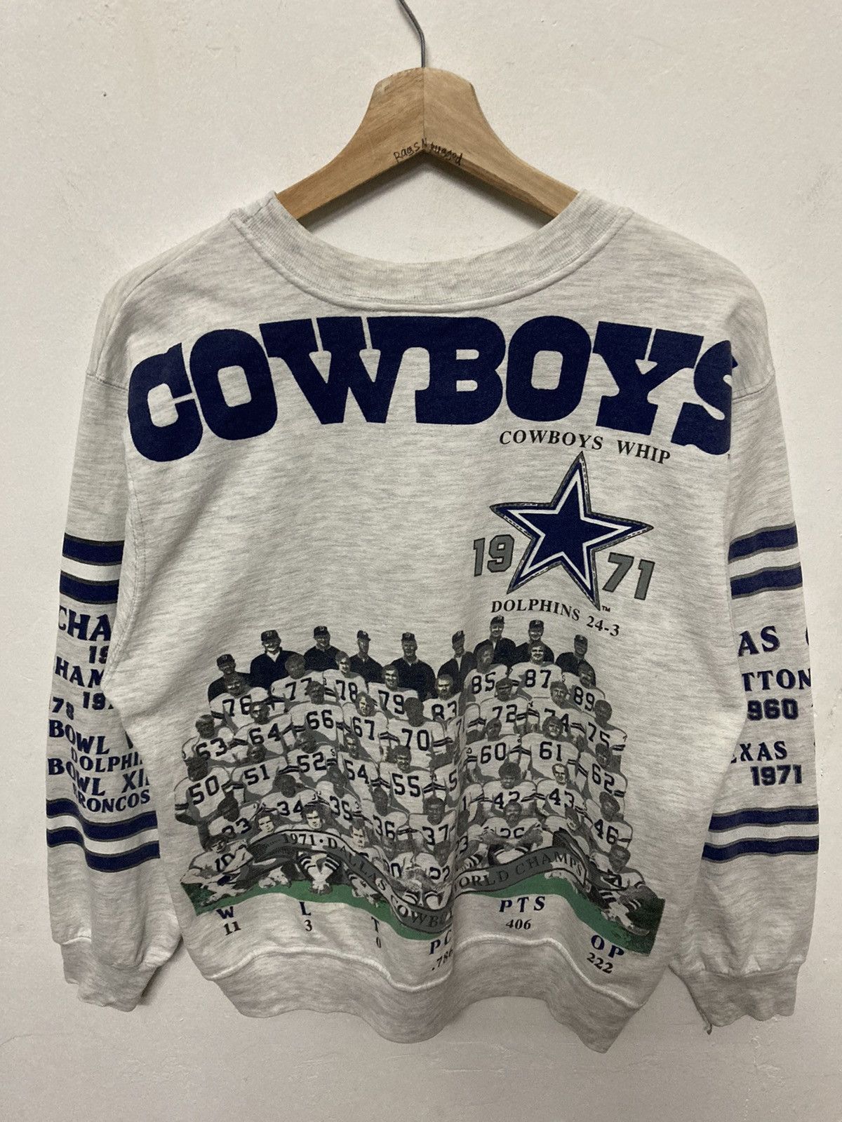 Vintage 90s Dallas Cowboys Long Gone Crewneck Swestshirt - 5