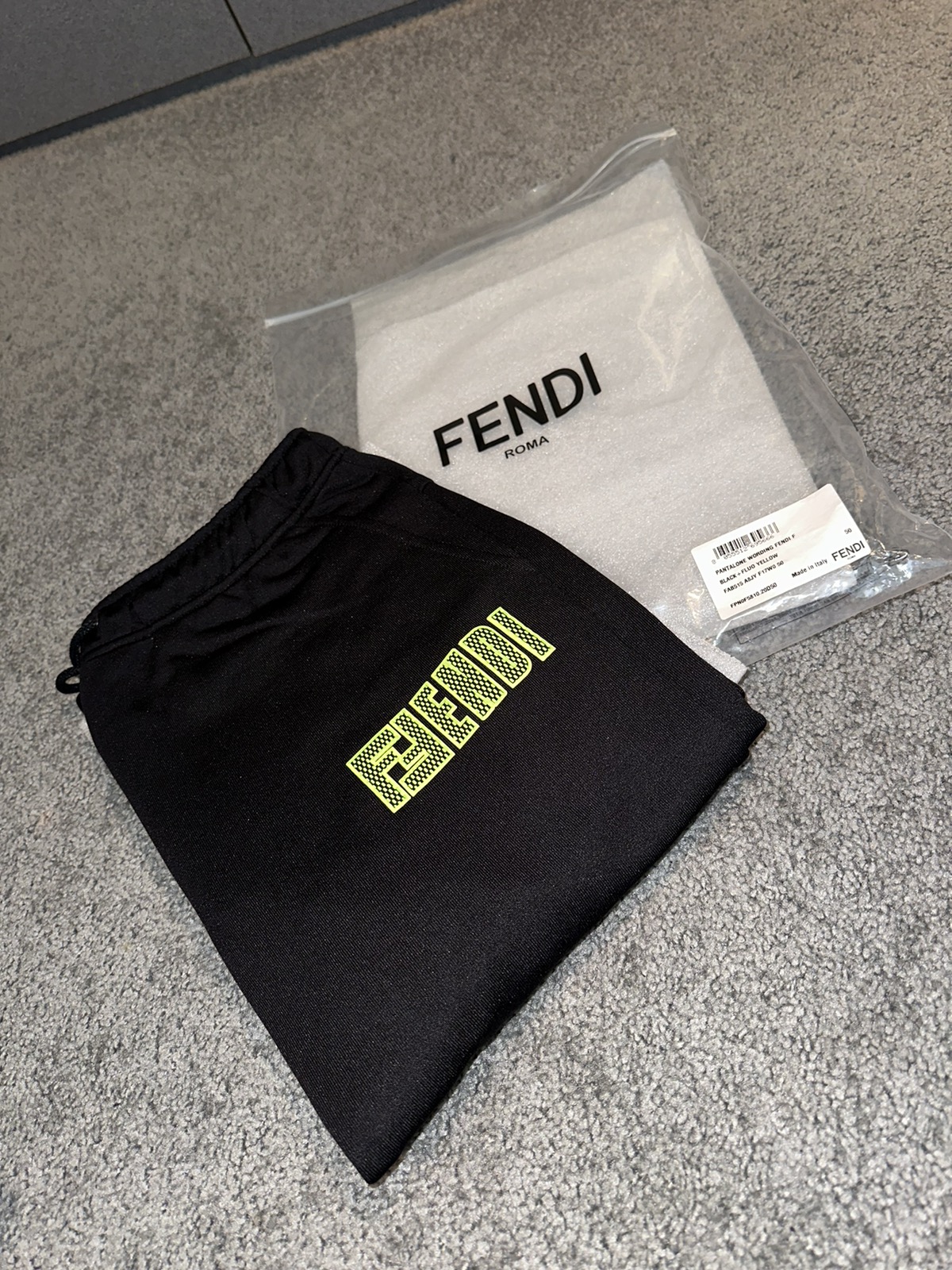 Fendi Mesh Logo Sweatpants - Size 50 - Brand New With Tags! - 1