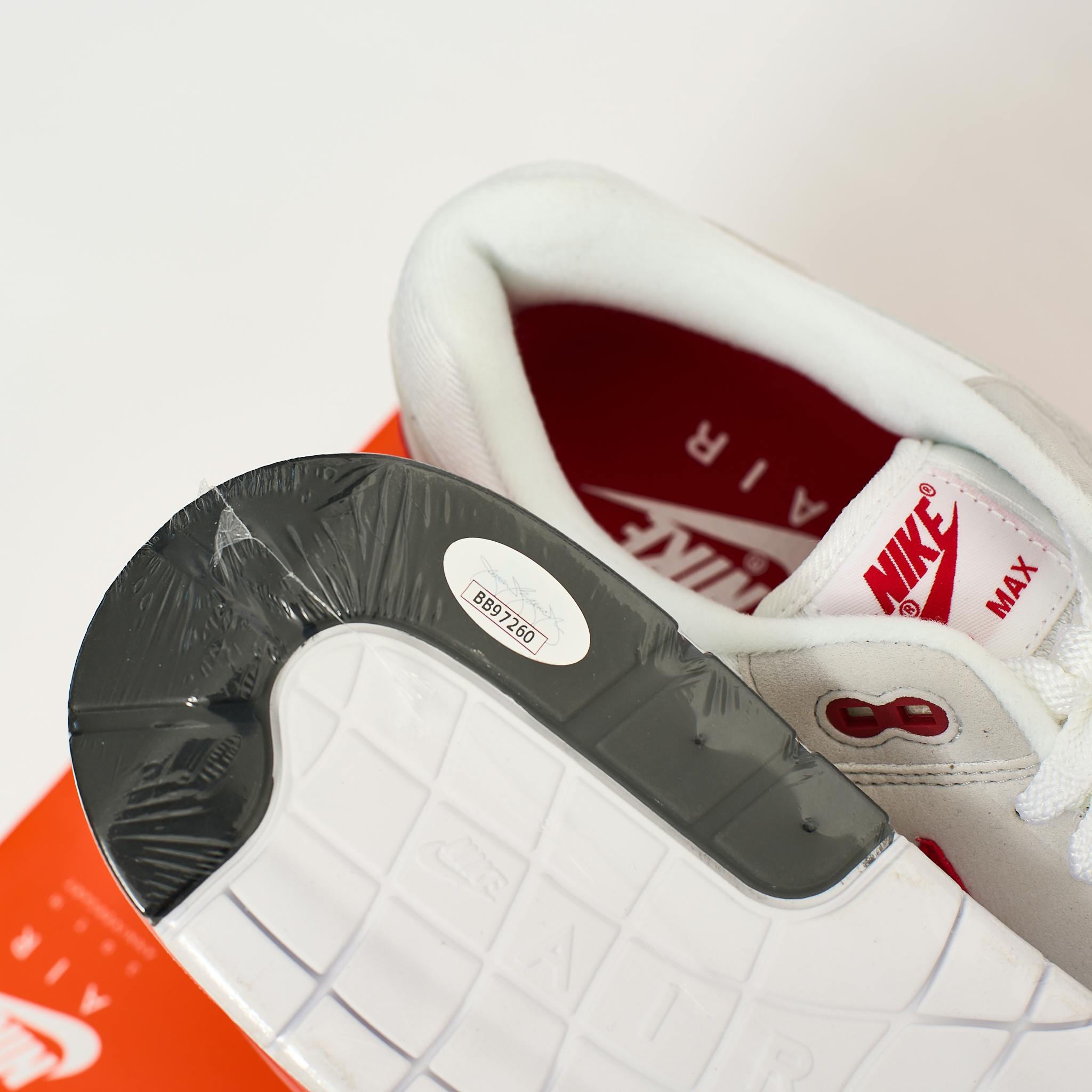Nike Air Max 1 Anniversary Red Autographed Tinker Hatfield - 6