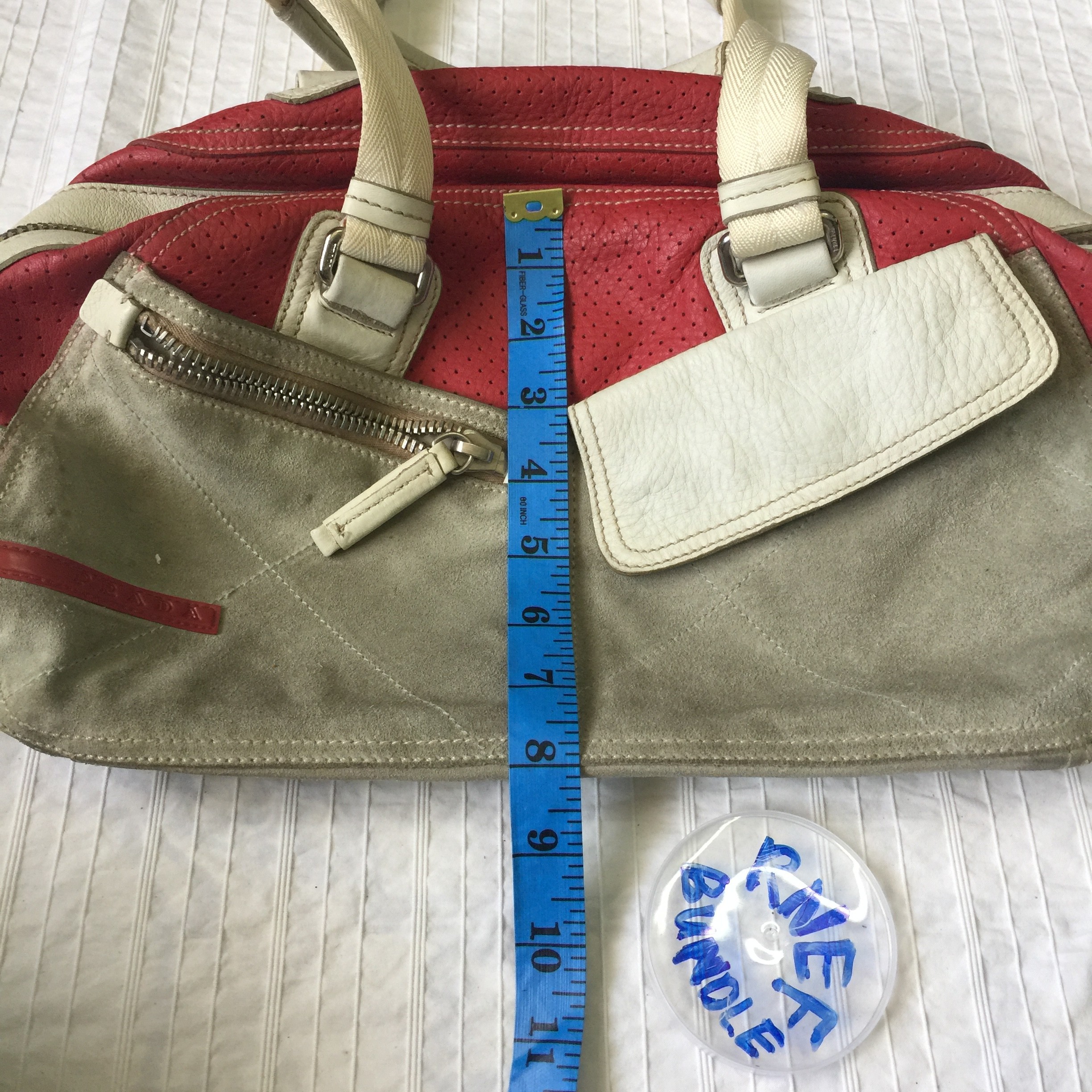 Leather prada bag - 20