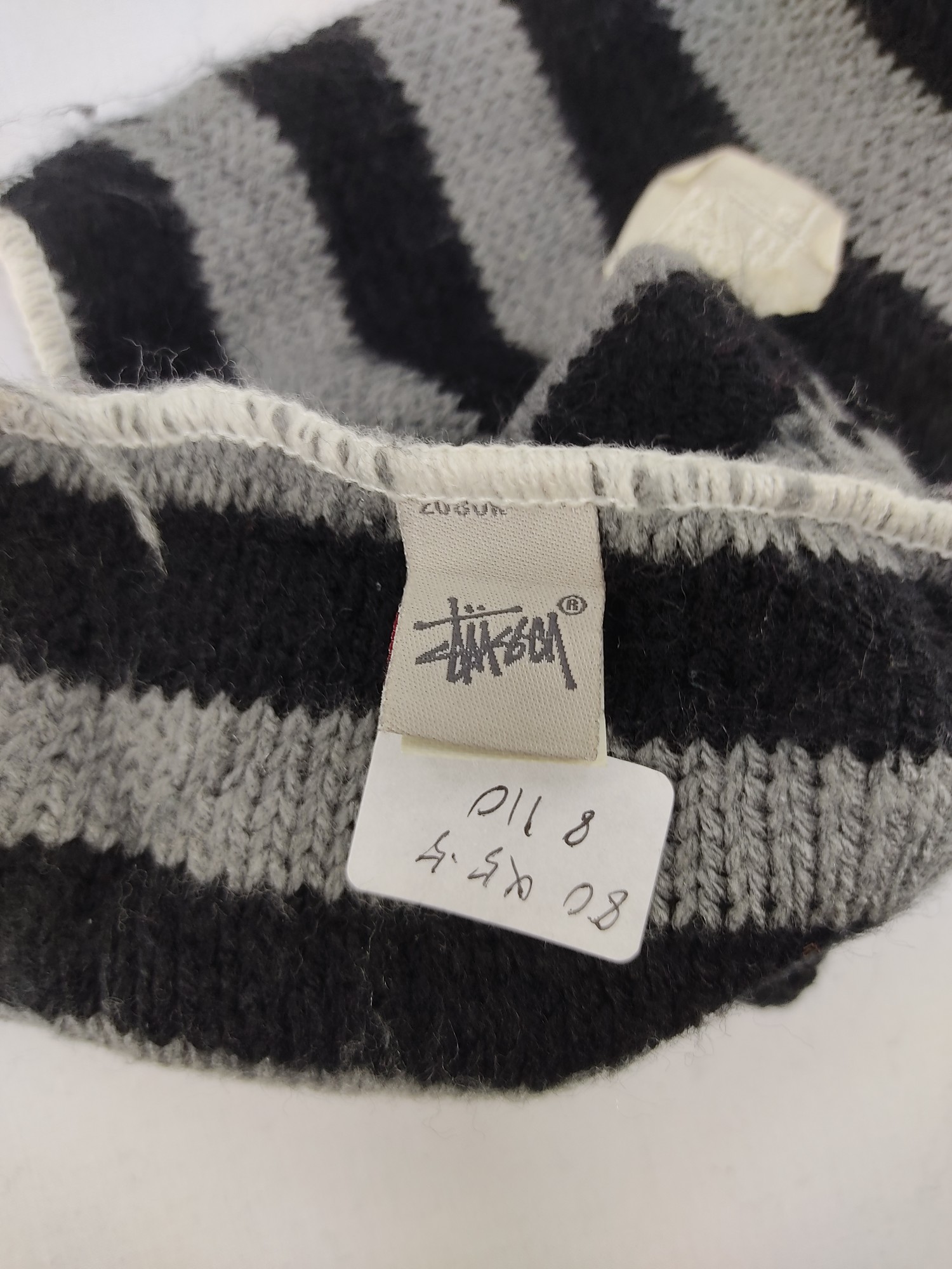 Vintage Stussy Stripe Scarf / Muffler / Neck Wear - 5