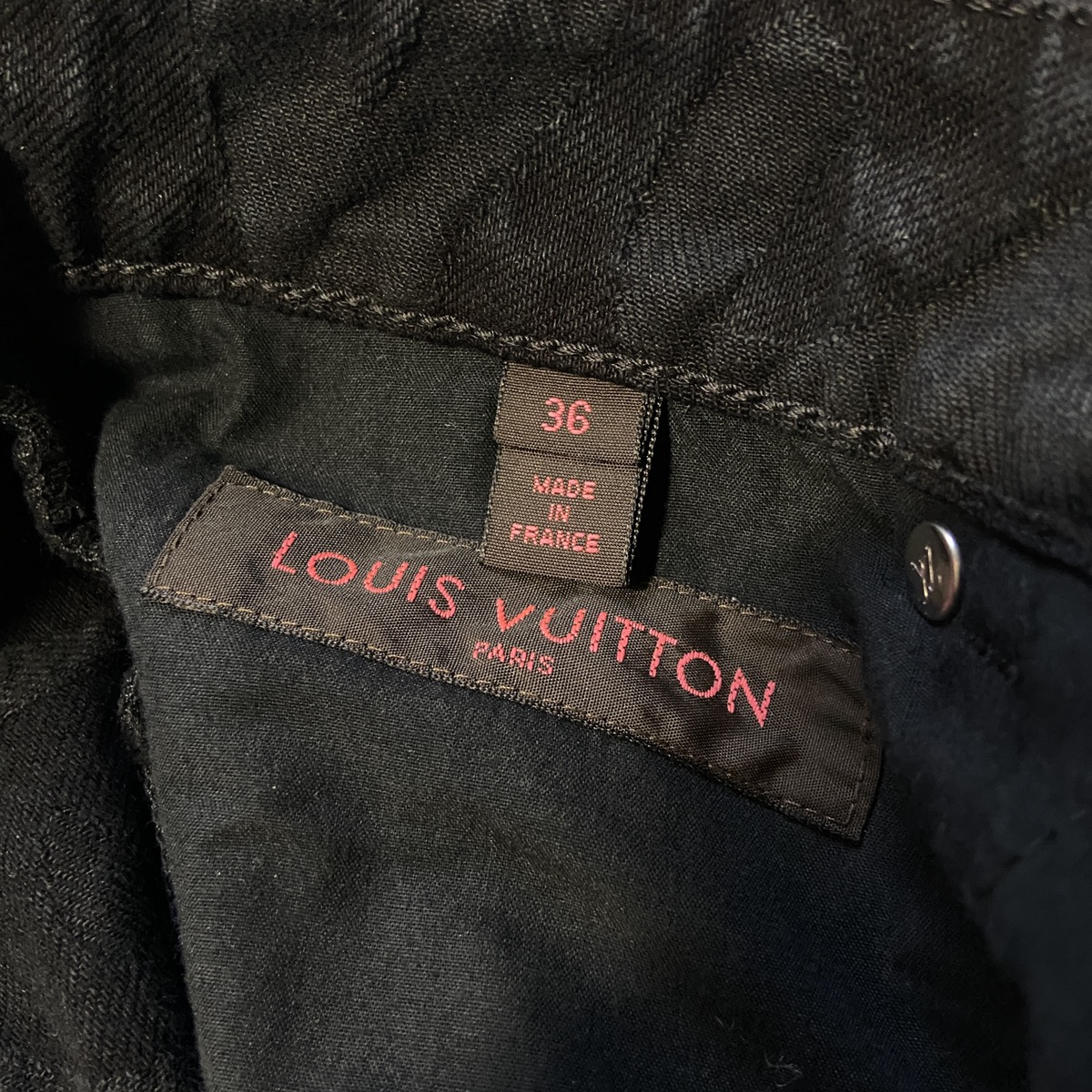 Louis Vuitton, Jeans, Louis Vuitton Stephen Sprouse Black Graffiti Logo  Jeans