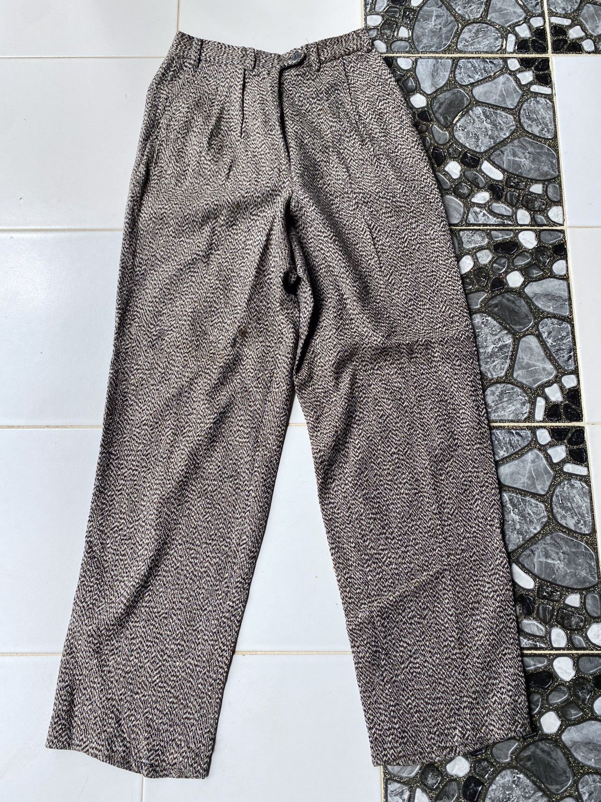 Vintage Giorgio Armani Wool Pants Made In Italy -R6 - 6
