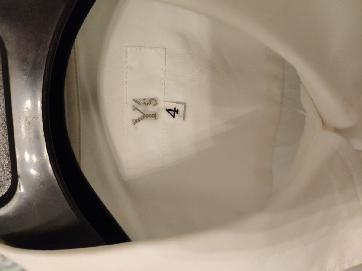 GRAIL ! ARCHIVE ! Y's white two pocket wide long shirt - 3