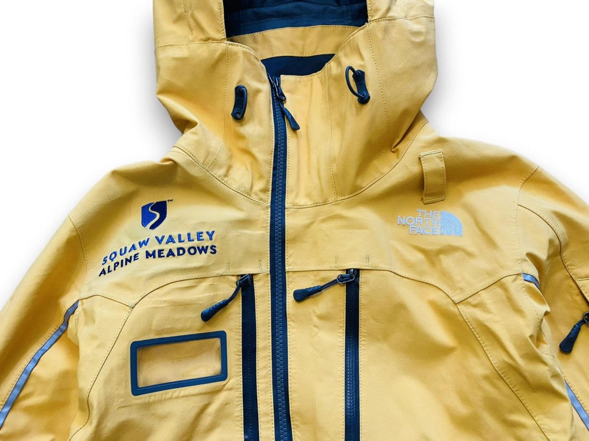 The North Face GoreTex Pro Recco Ski Jacket Raincoat Yellow - 3