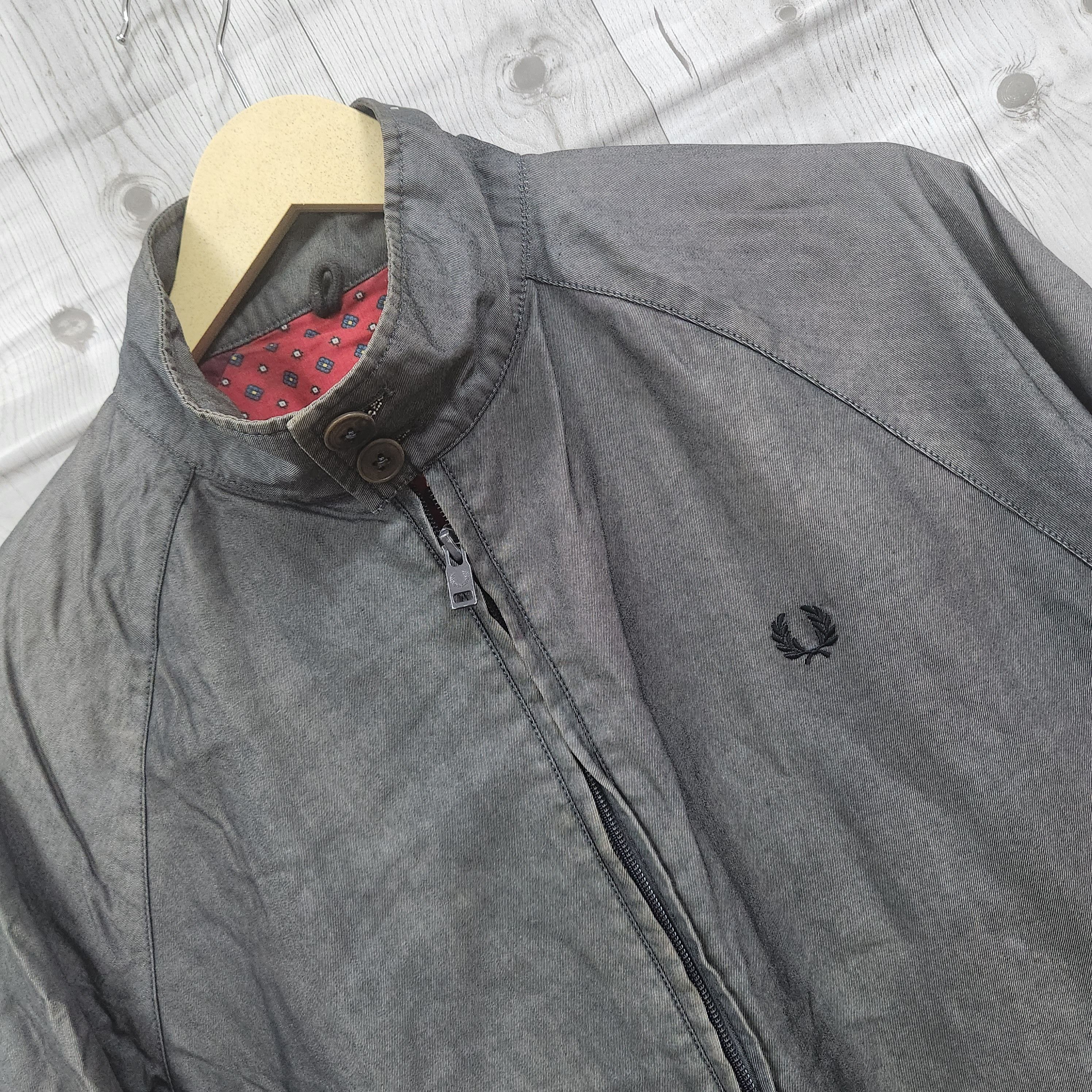 Fred Perry X Drake's London Bomber Sweater Jacket Vintage - 3