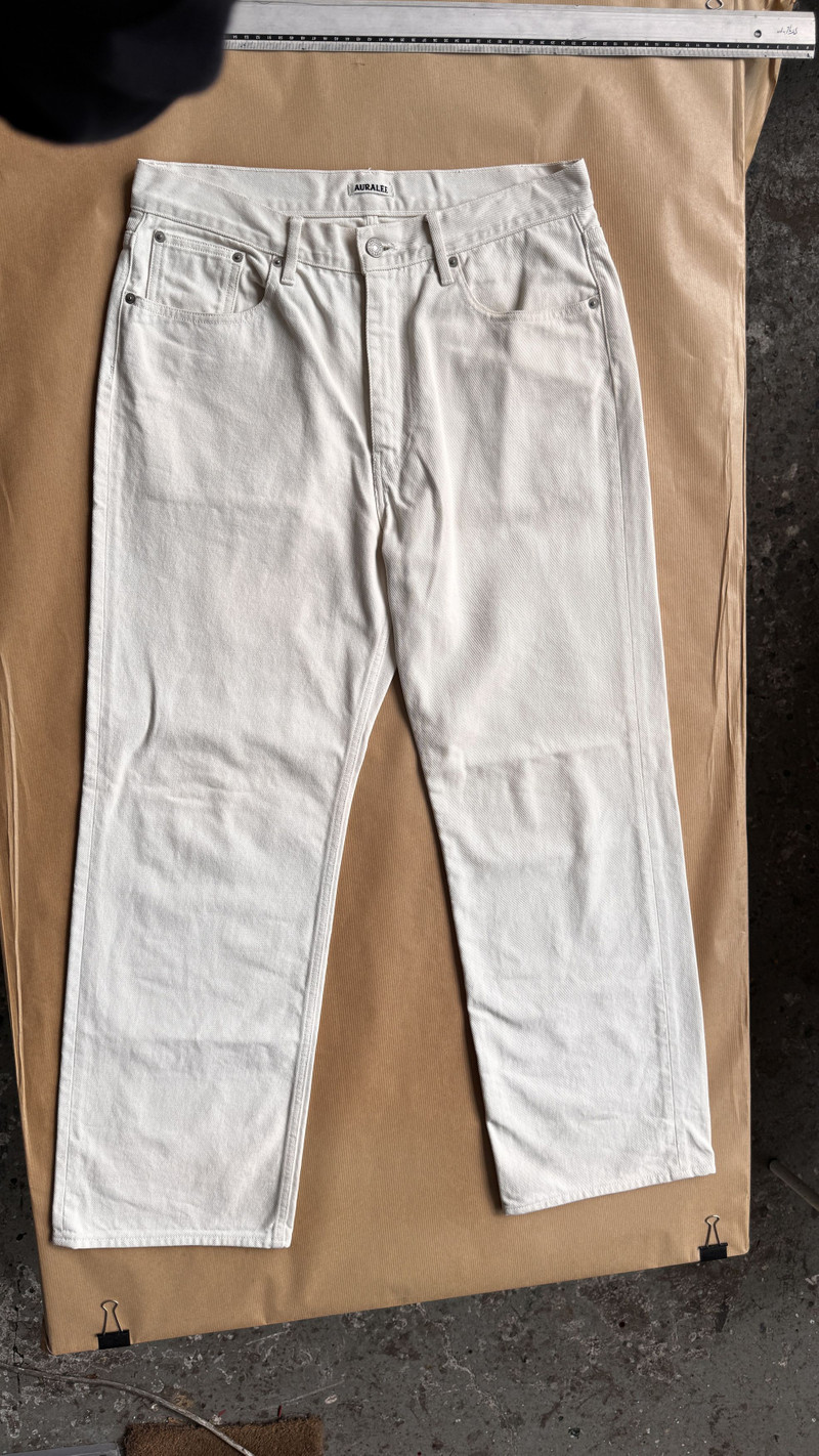 aa . W34 . WIDE . HARD TWIST DENIM 5P PANTS . A9AP01DM - 1