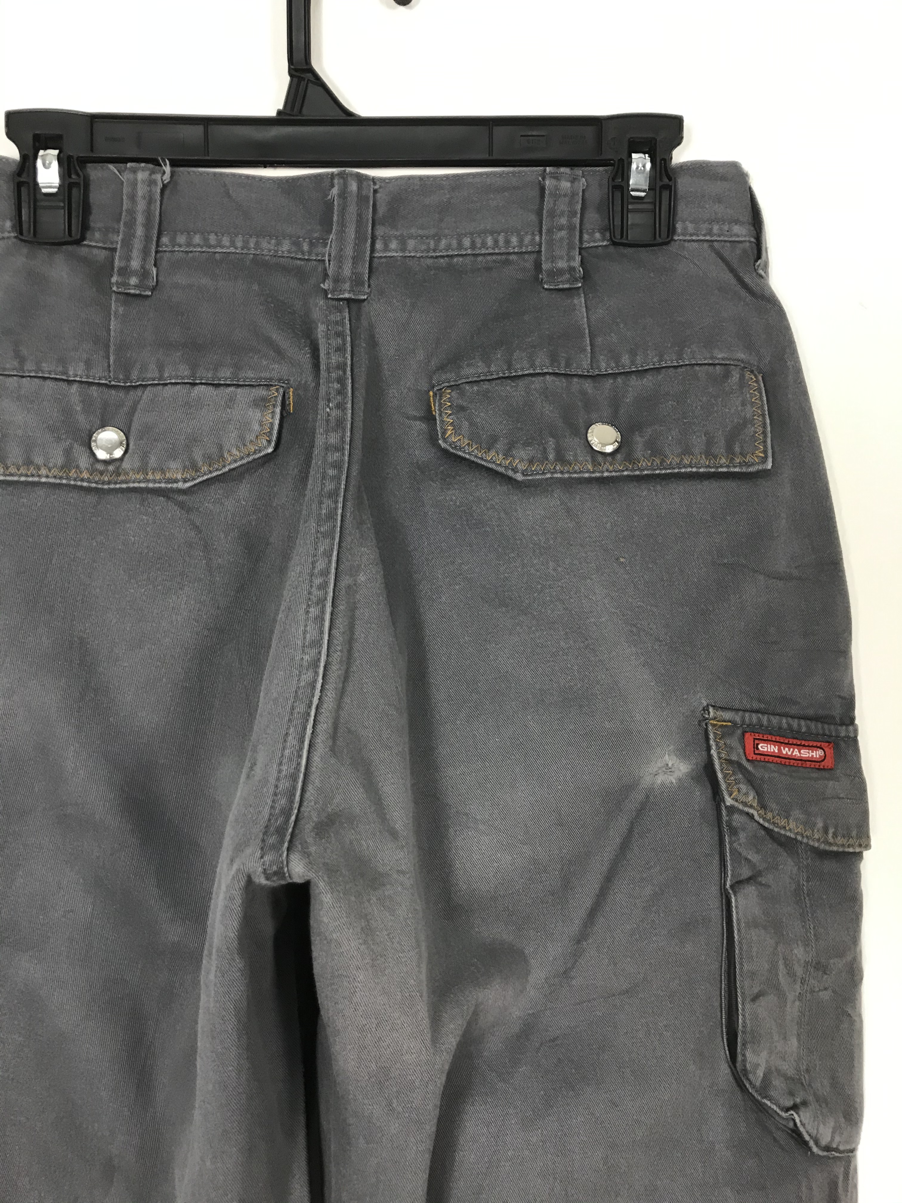 Japanese Brand - Ginwash Streetwear Multipocket Cargo Work Pants #2221 - 7