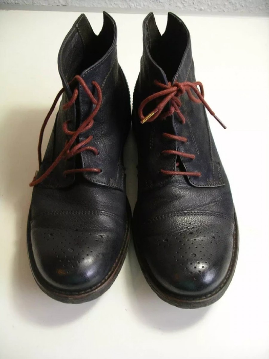 Camel - RARE Navy Oxford Boots - 1