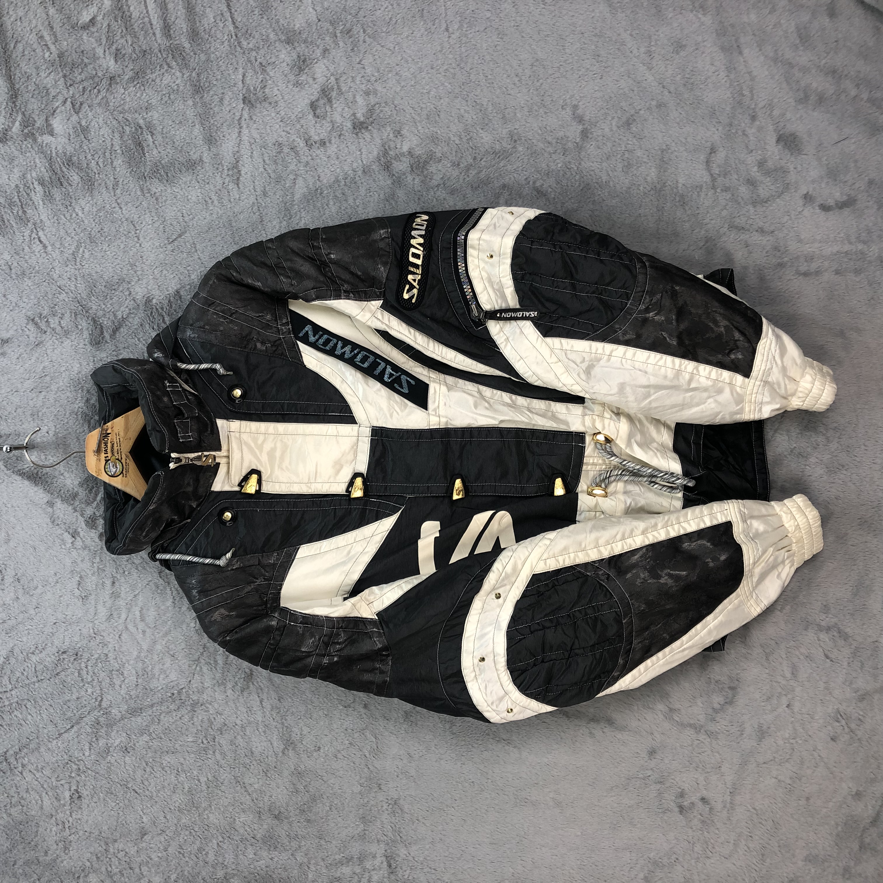 SALOMON Hooded Ski Jacket Skiwear #5164-177 - 9