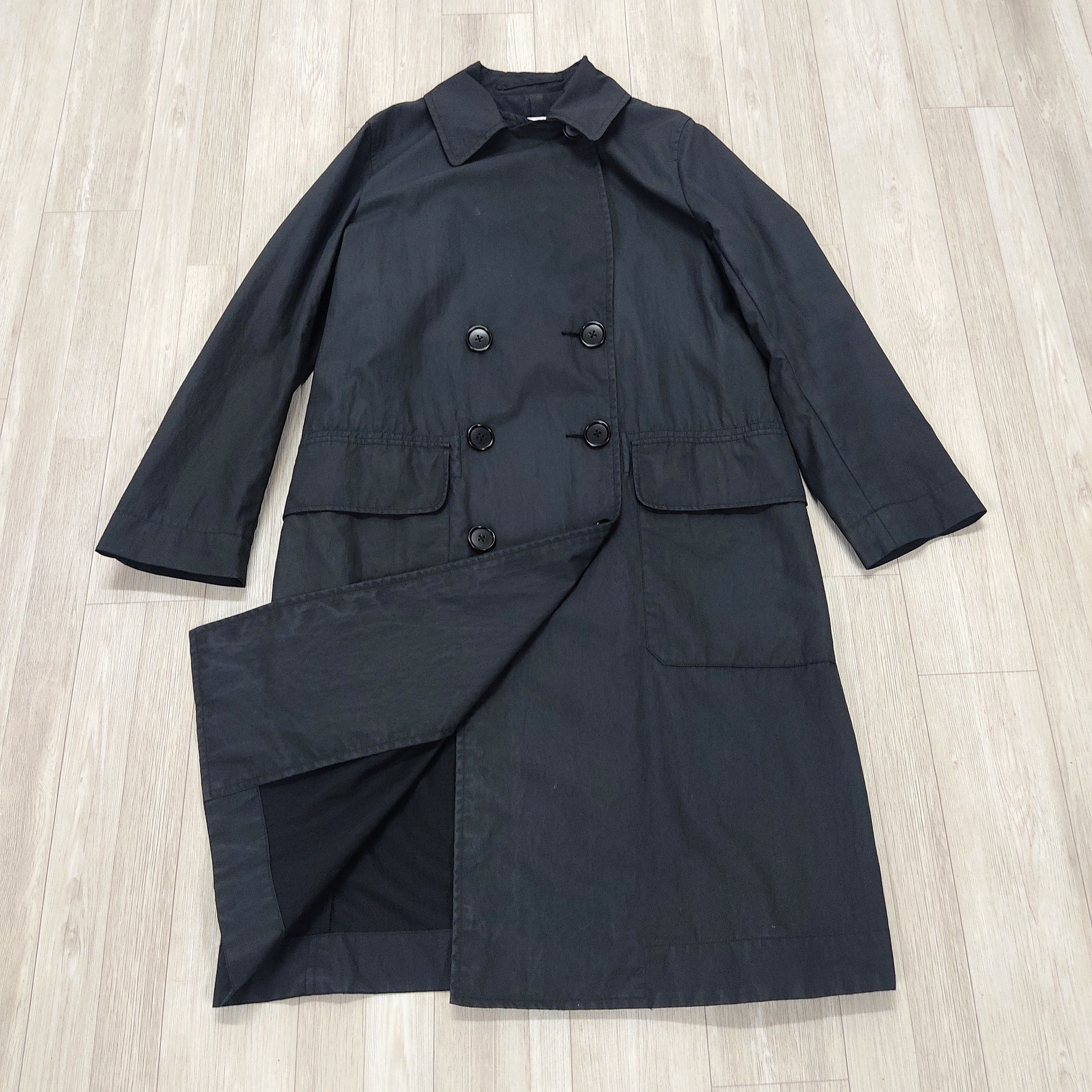 MARGARET HOWELL Double Breasted Long Coat Jacket - 5