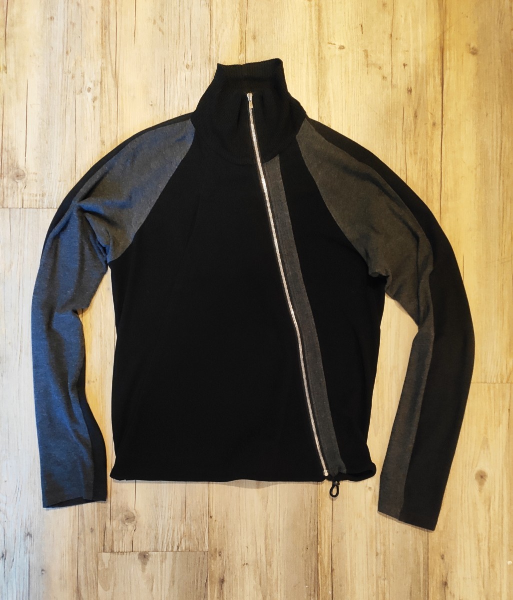 Volga Volga - Diagonal zip cardigan.Like Yohji Yamamoto or Devoa - 4